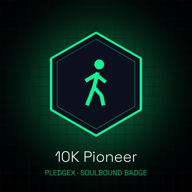 10K Pioneer badge