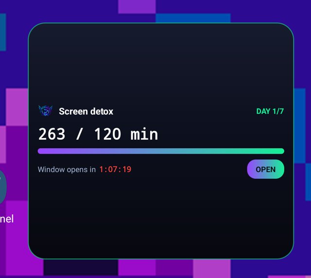 PledgeX home-screen widget with a live countdown